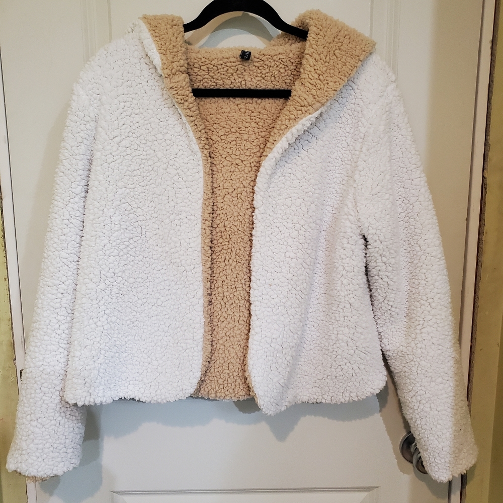 Zaful Hooded Open Front Jacket